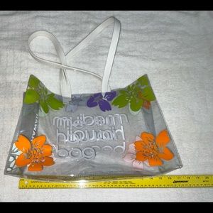 BLOOMINGDALE’S Clear Hawaii Medium Bag Exclusive NWOT New Genuine